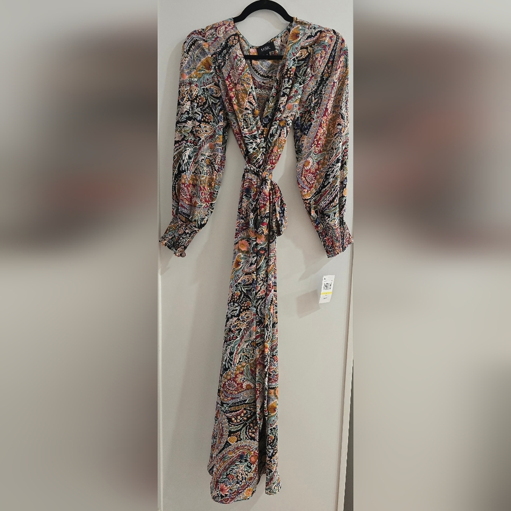 Floral Long Sleeve Maxi Dress